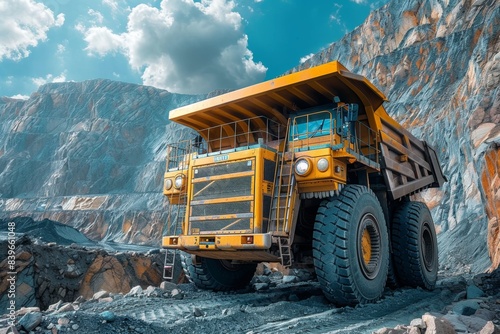 Large mining truck with open cabin in © Алексей Василюк