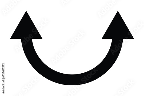 Set of Long arrows icon collection. large black icon with a solid long arrow pointing signs.