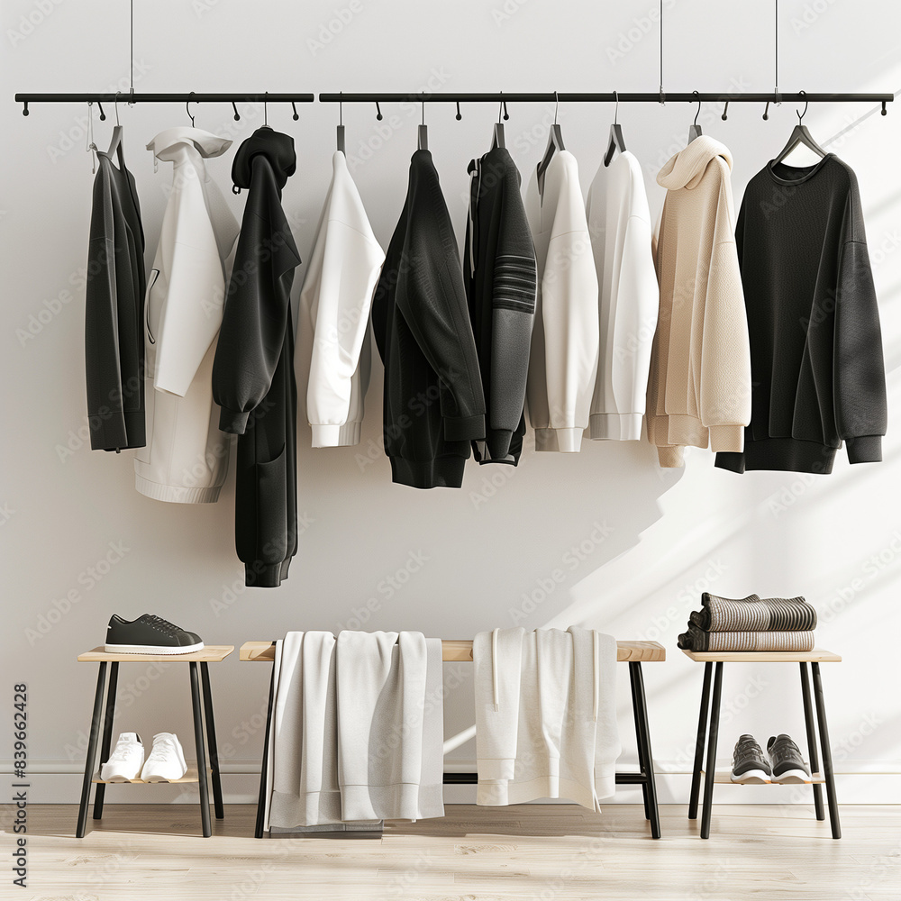 Discover Modern Clothing Rails Showcasing Stylish Sportswear Trends for an Active and Fashionable Lifestyle Discover Modern Clothing Rails Showcasing Stylish Sportswear Trends for an Active and Fashionable Lifestyle