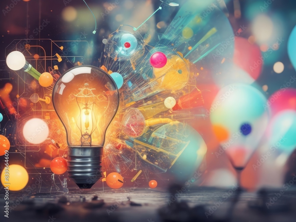 a light bulb symbol of breakthrough success creative idea a light bulb symbol of breakthrough success creative idea