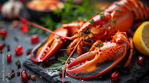 Delicious Lobsters. AI Generated