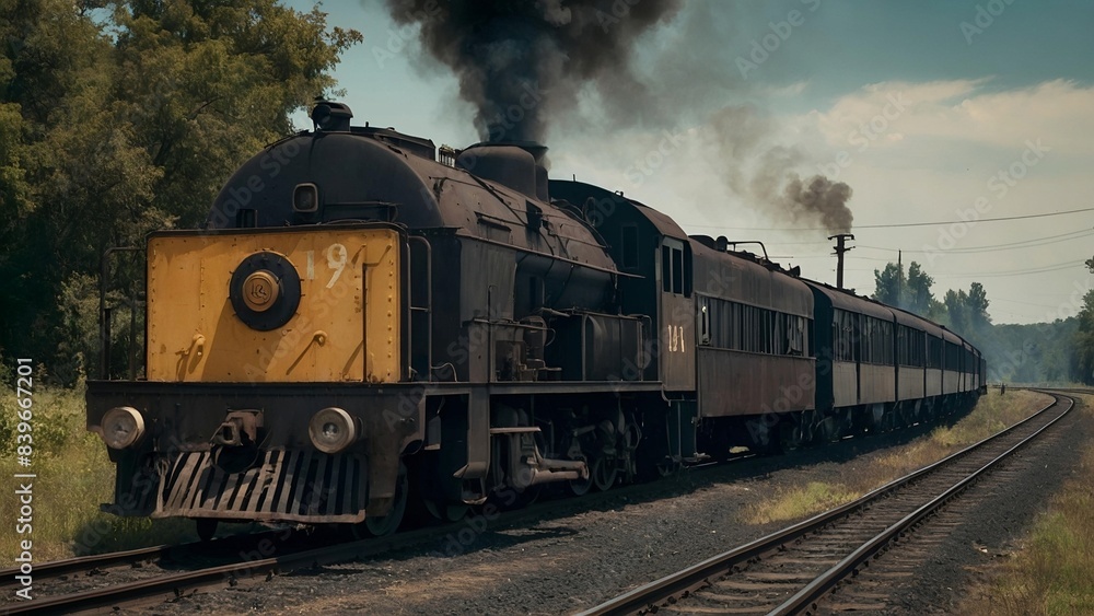 Fototapeta premium Coal train 1945