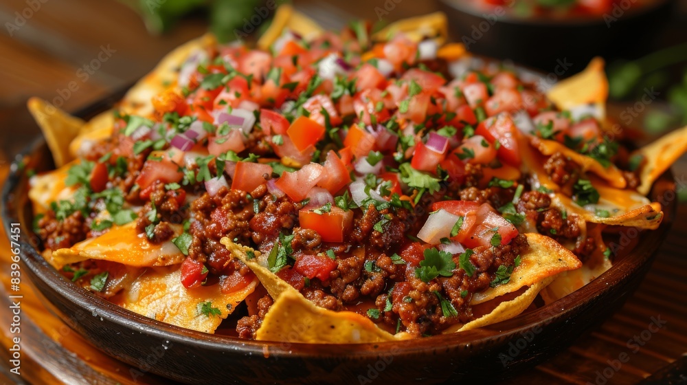 loaded nachos, delicious nachos loaded with chili con carne, melted cheddar, and tangy pico de gallo create a flavorful fiesta with every bite loaded nachos, delicious nachos loaded with chili con carne, melted cheddar, and tangy pico de gallo create a flavorful fiesta with every bite
