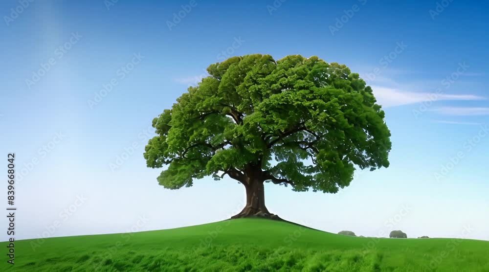 tree on green field tree on green field
