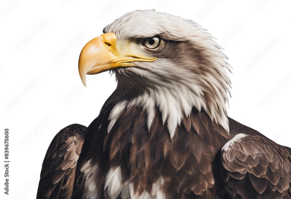 American bald eagle isolated on transparent background cutout American bald eagle isolated on transparent background cutout