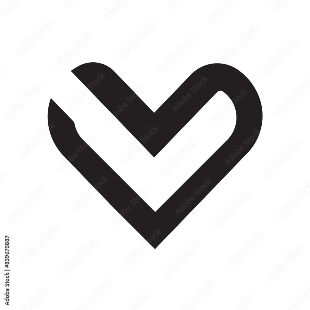 Heart vector symbol, Valentines day symbol. Abstract line medical health logo. Heart logo, icon. Vector illustration. Heart vector symbol, Valentines day symbol. Abstract line medical health logo. Heart logo, icon. Vector illustration.