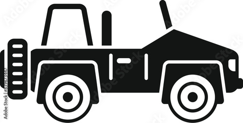 Military vehicle transporting soldiers over rough terrain