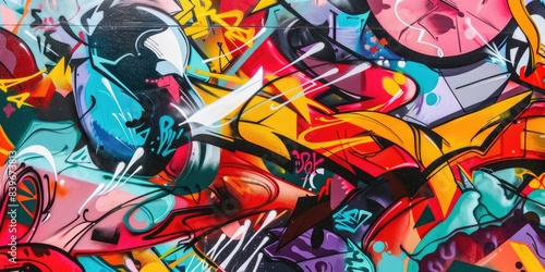 Wallpaper Mural Vibrant Abstract Street Art Graffiti Torontodigital.ca