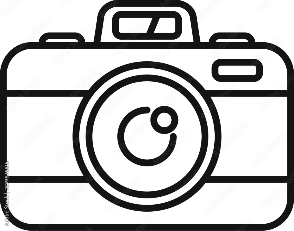 Simple representation of a camera, suggesting photography as a hobby or profession