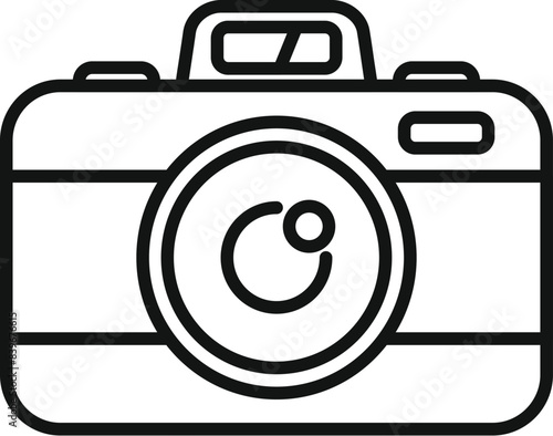 Simple representation of a camera, suggesting photography as a hobby or profession