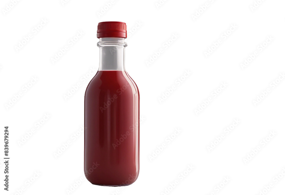 Red Juice Bottle Isolated on Transparent Background - High-Quality Cutout for Beverage and Product Design Red Juice Bottle Isolated on Transparent Background - High-Quality Cutout for Beverage and Product Design