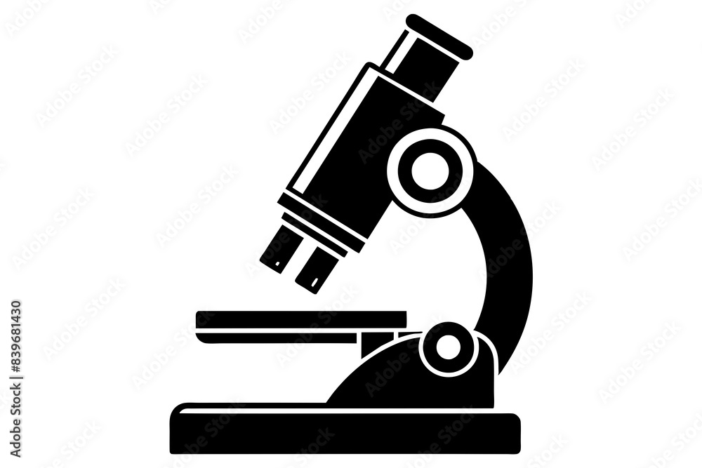 microscope silhouette vector illustration microscope silhouette vector illustration