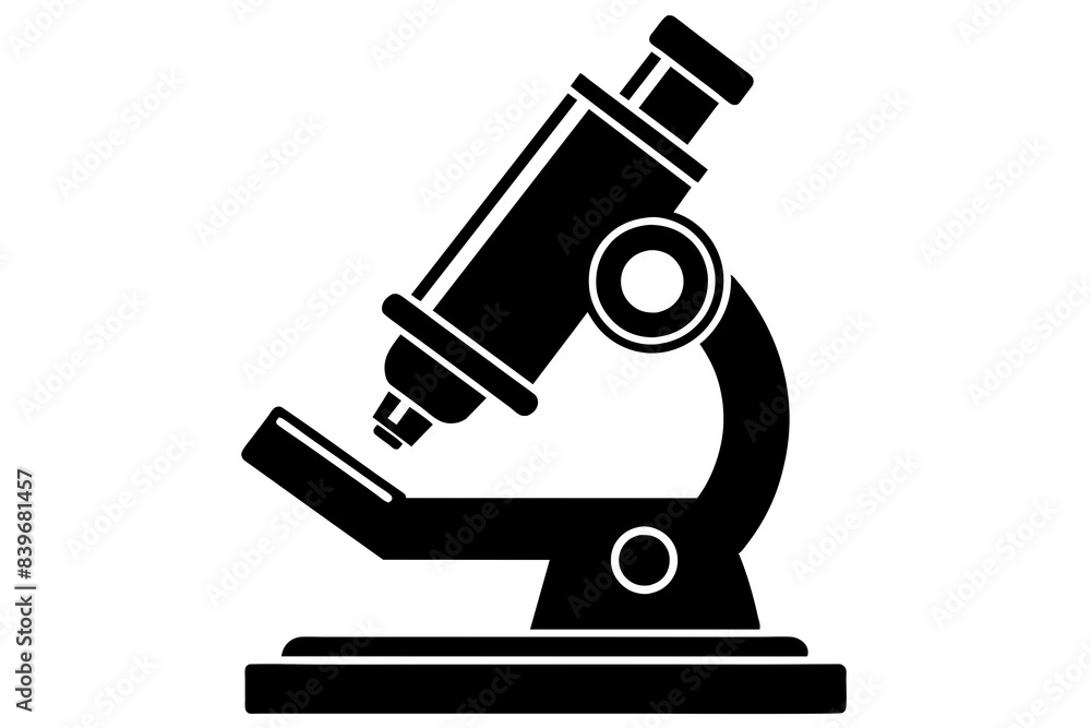 microscope silhouette vector illustration microscope silhouette vector illustration
