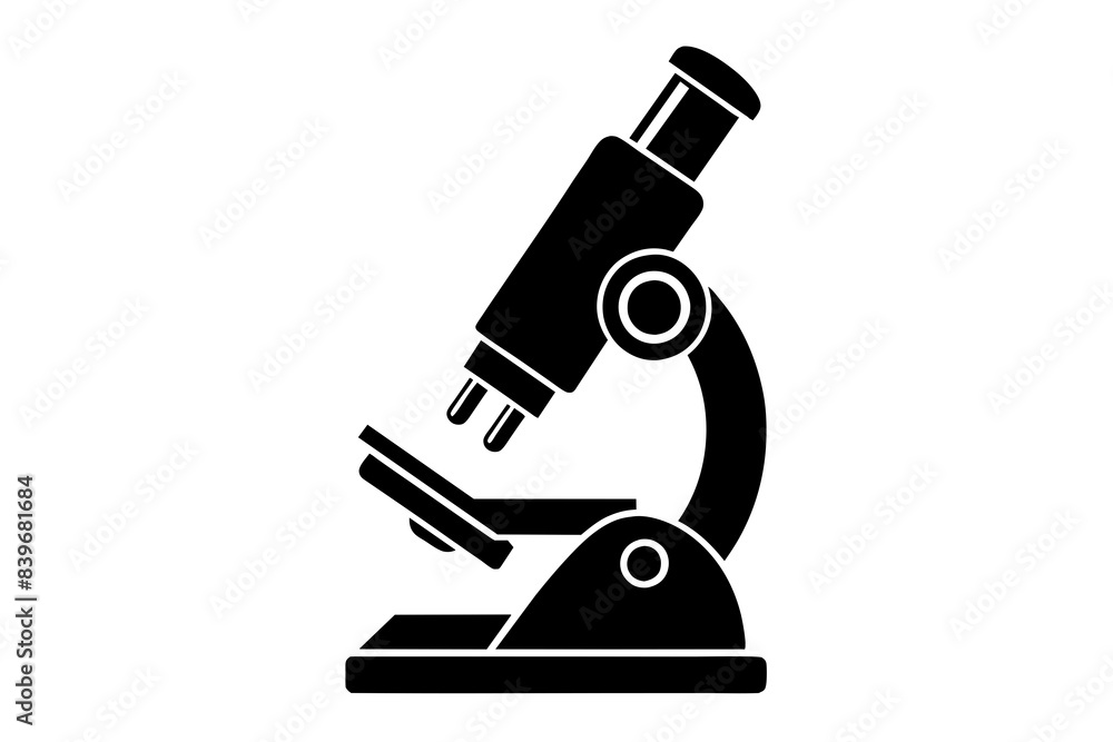 microscope silhouette vector illustration microscope silhouette vector illustration
