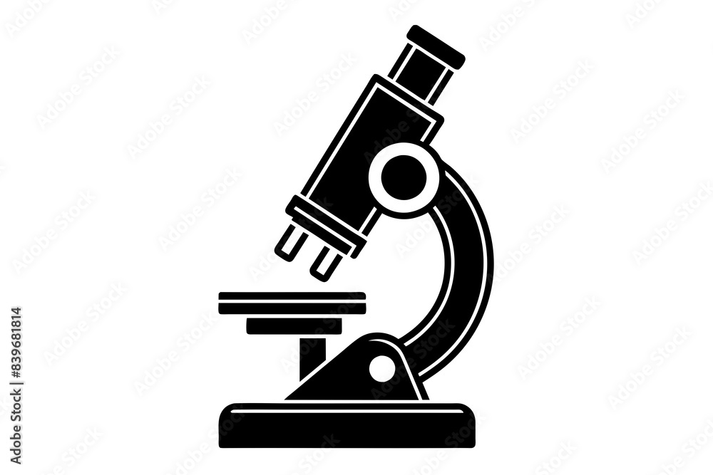 microscope silhouette vector illustration microscope silhouette vector illustration