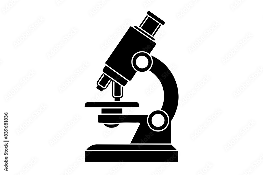 microscope silhouette vector illustration microscope silhouette vector illustration