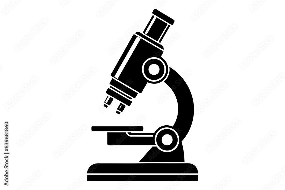 microscope silhouette vector illustration microscope silhouette vector illustration
