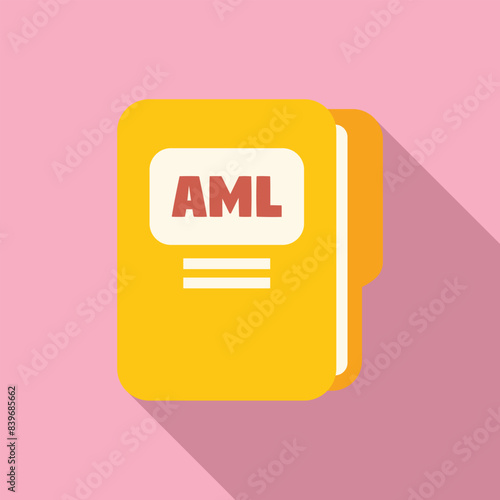 Illustrating the concept of anti money laundering with a folder symbolizing important documents