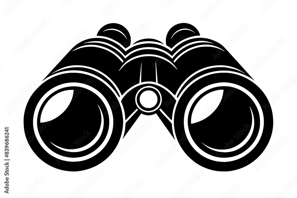 binoculars silhouette vector illustration binoculars silhouette vector illustration