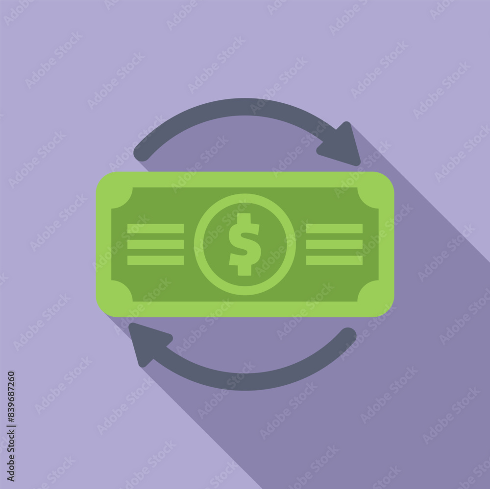 Illustrating the concept of money constantly exchanging hands, moving within the economy Illustrating the concept of money constantly exchanging hands, moving within the economy