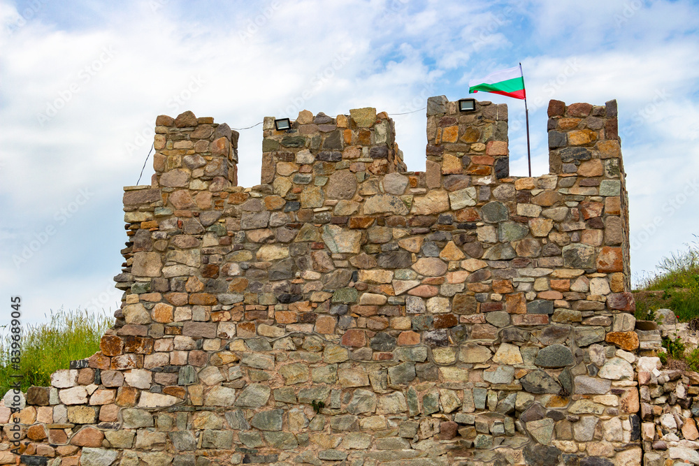 Cape Akra Fortress, early Byzantine fortress from the 6th century near Chernomorets, Province of Burgas, Bulgarian Black Sea coast Cape Akra Fortress, early Byzantine fortress from the 6th century near Chernomorets, Province of Burgas, Bulgarian Black Sea coast
