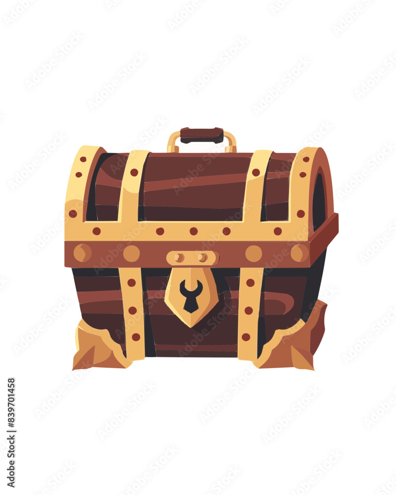 modern large wooden hidden mystery secret special private pirate golden fortune treasure chest illustration design modern large wooden hidden mystery secret special private pirate golden fortune treasure chest illustration design