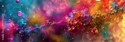 colorful rainbow of polychromatic colors