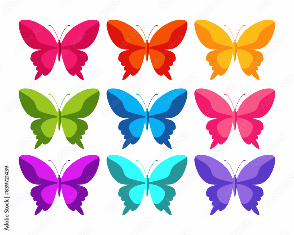 Butterflies illustration vector Butterflies illustration vector