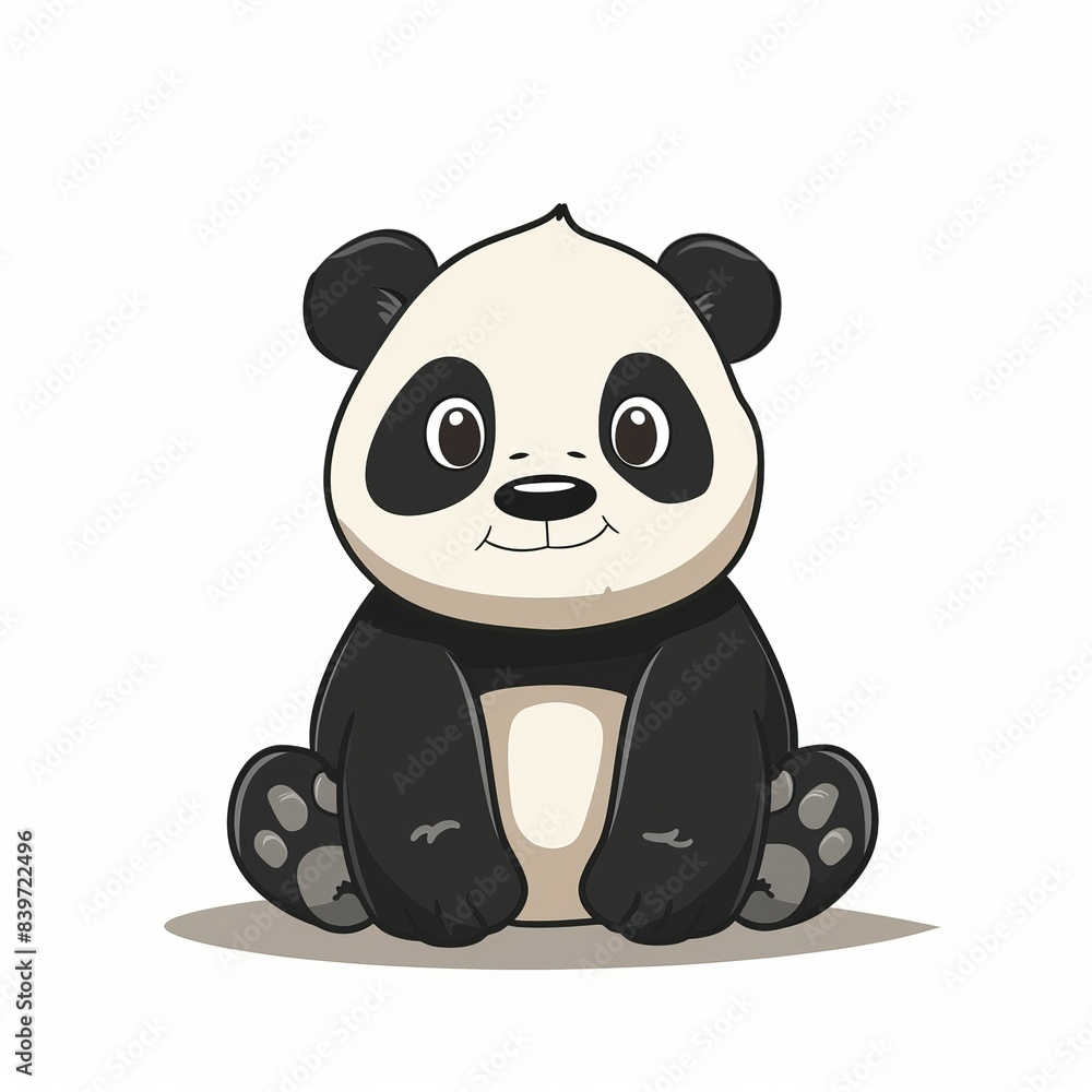 Naklejka premium Pandas Minimalist