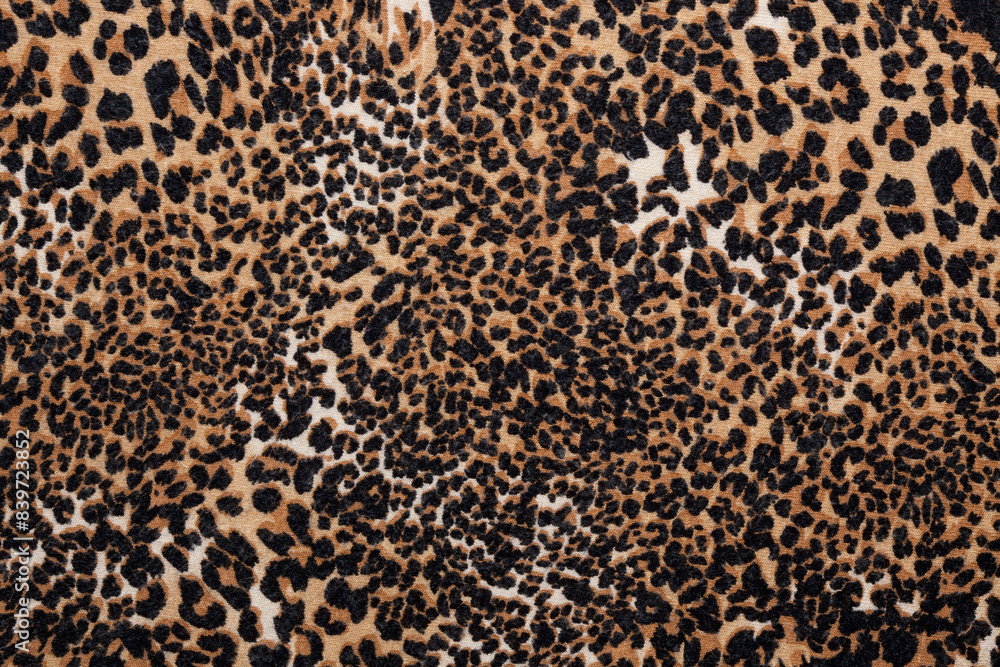 Leopard Animal Print Cotton Fabric Leopard Animal Print Cotton Fabric