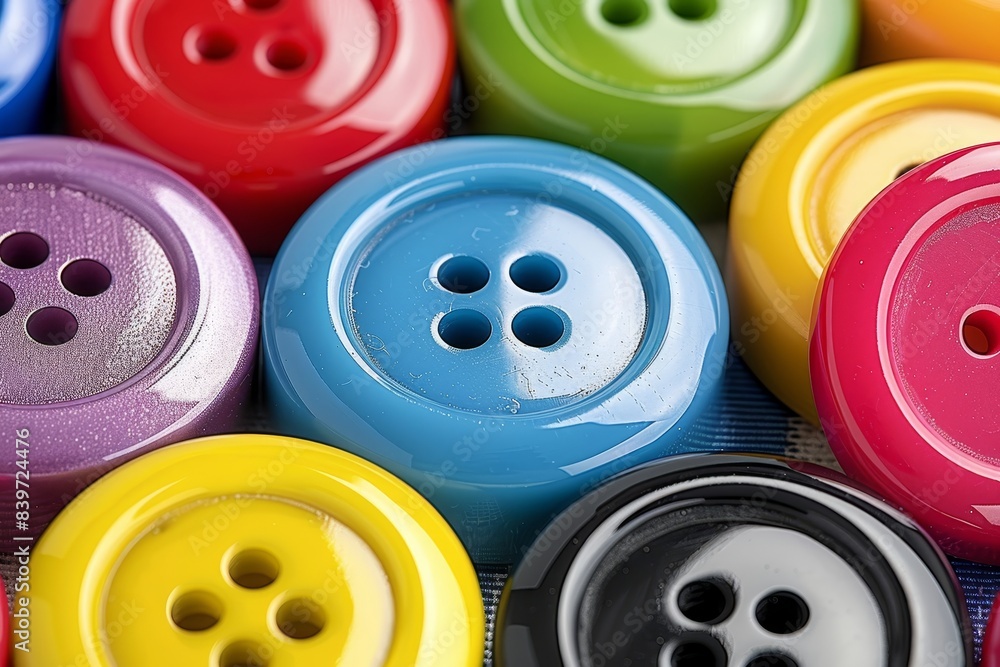 Innovative background design formed by various buttons for a distinctive visual appeal