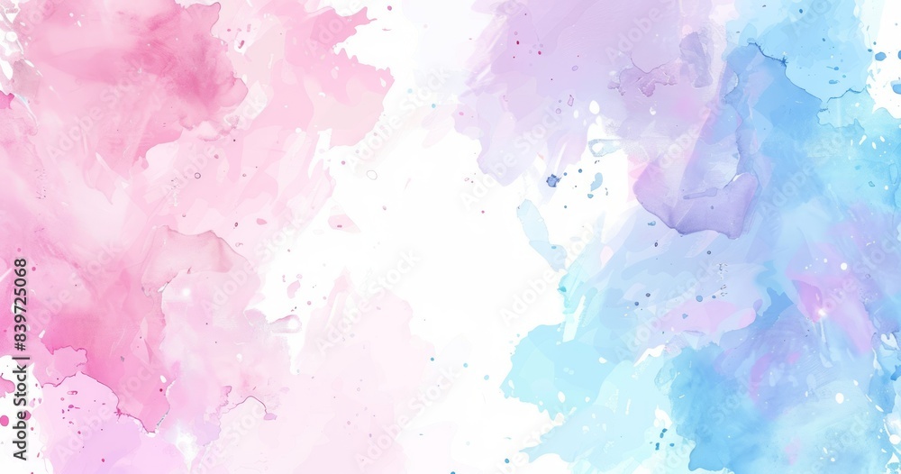 Soft pastel background with white space, watercolor splash clip art, cute simple, soft colors, white isolated background Soft pastel background with white space, watercolor splash clip art, cute simple, soft colors, white isolated background