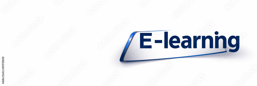 Create a modern Elearning logo for online education, focusing on digital and interactive platforms Create a modern Elearning logo for online education, focusing on digital and interactive platforms