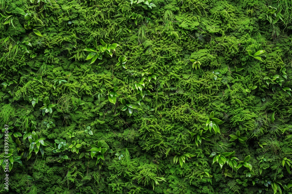 Mossy texture wallpaper with copy space Mossy texture wallpaper with copy space