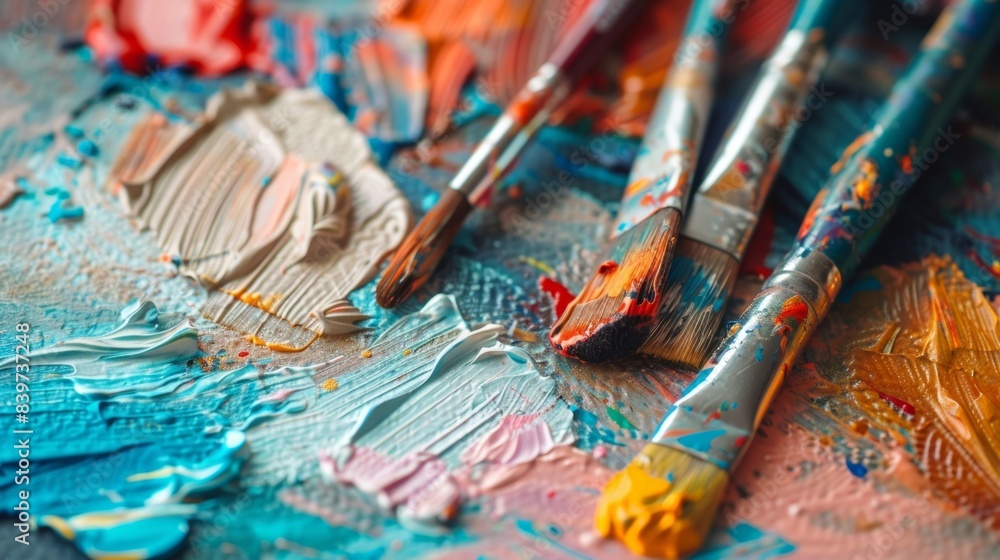 Fototapeta premium A the using art therapy as a means of communication and cognitive stimulation for patients during their rehabilitation sessions