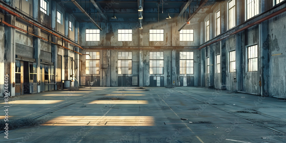 Abandoned Factory: An abandoned factory building with large, empty rooms and blank walls, perfect for urban exploration or a post-apocalyptic setting. Abandoned Factory: An abandoned factory building with large, empty rooms and blank walls, perfect for urban exploration or a post-apocalyptic setting.