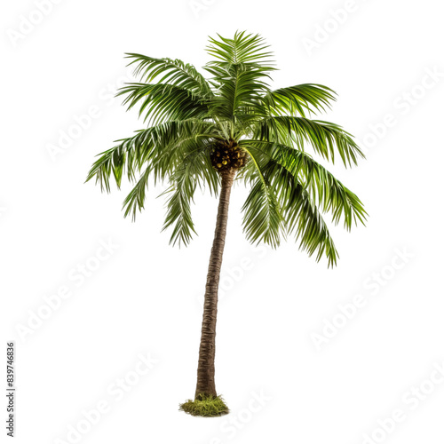 palm tree isolated on white