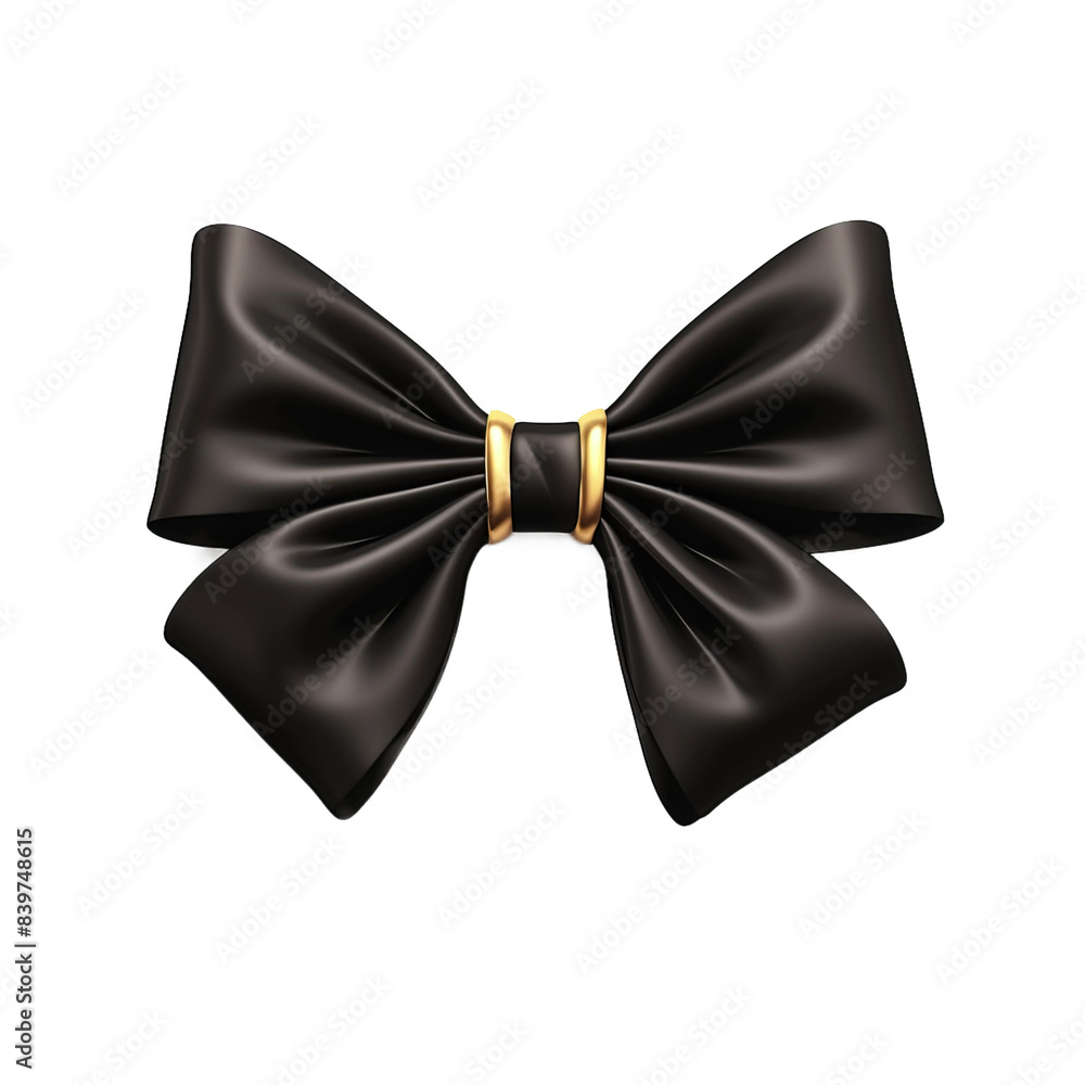 golden bow isolated on black golden bow isolated on black