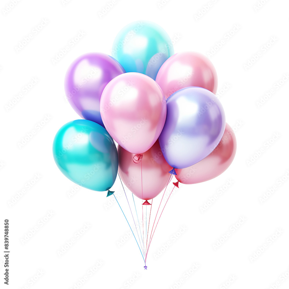 balloons isolated on white balloons isolated on white