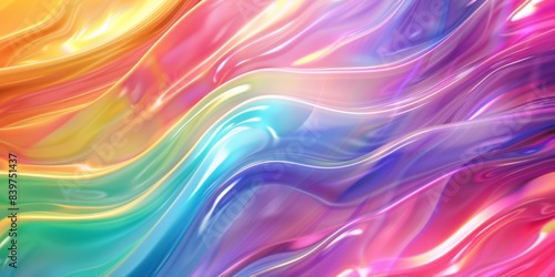 Wallpaper Mural Abstract Colorful Wave Pattern Background With Smooth Undulating Lines Torontodigital.ca