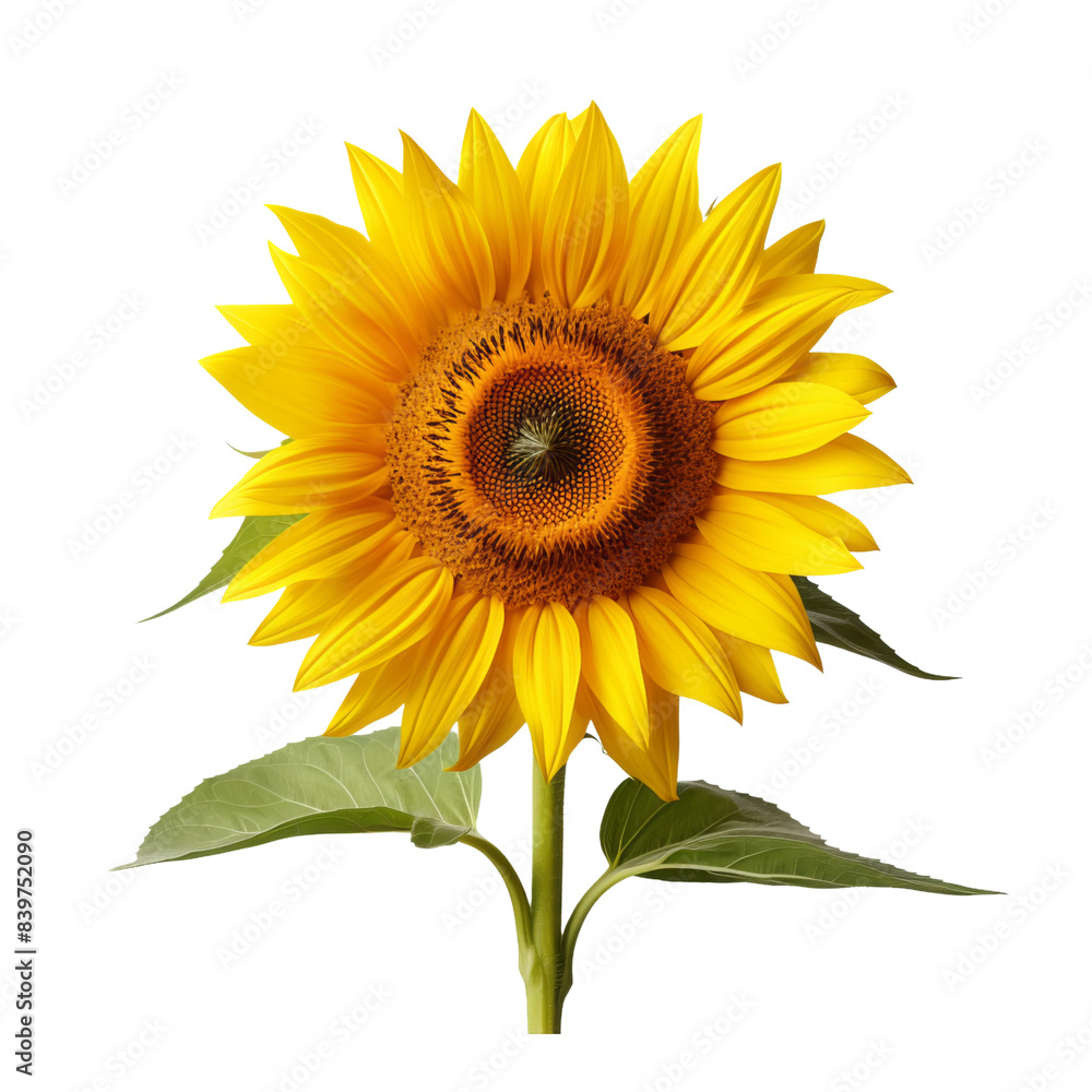 Fototapeta premium sunflower isolated on white