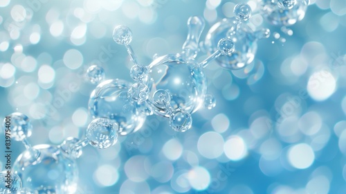 Wallpaper Mural Abstract Molecular Structure with Vibrant Colors Torontodigital.ca