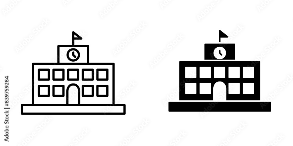 Fototapeta premium School icon vector design template