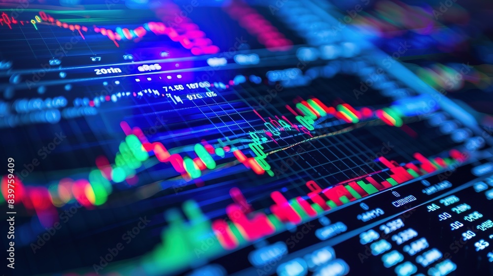 Economical Stock Market Graph: Financial Business Chart with Dynamic Diagrams Economical Stock Market Graph: Financial Business Chart with Dynamic Diagrams