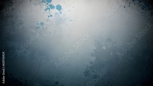 青と白の汚れが付いた白い壁の背景イラストパターン1
