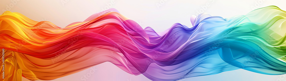Obraz premium Colorful abstract wave patterns