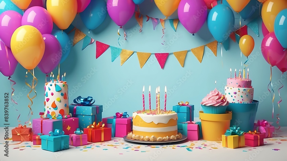 colorful birthday party background colorful birthday party background
