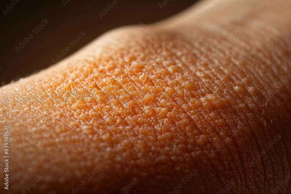 A close up of a person's arm with a rash A close up of a person's arm with a rash
