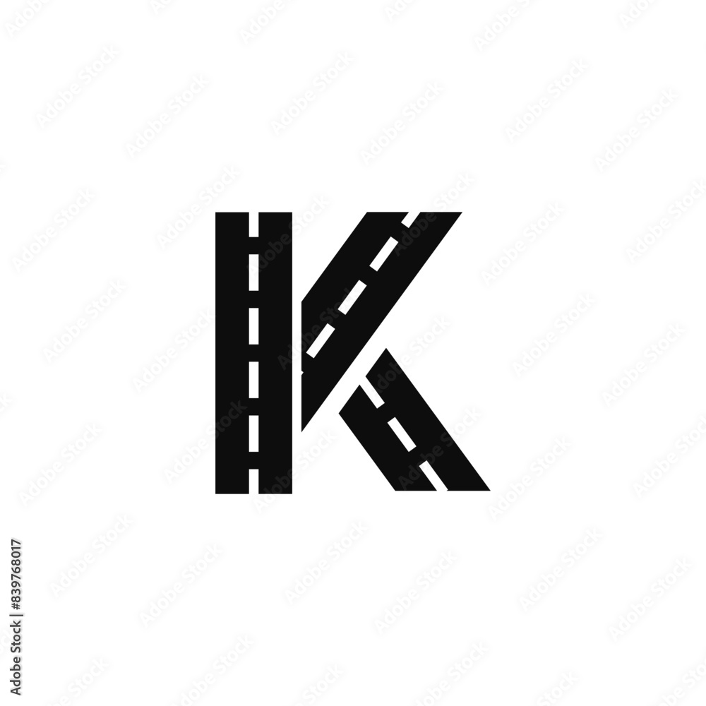 Letter K Road logo icon vector template Letter K Road logo icon vector template