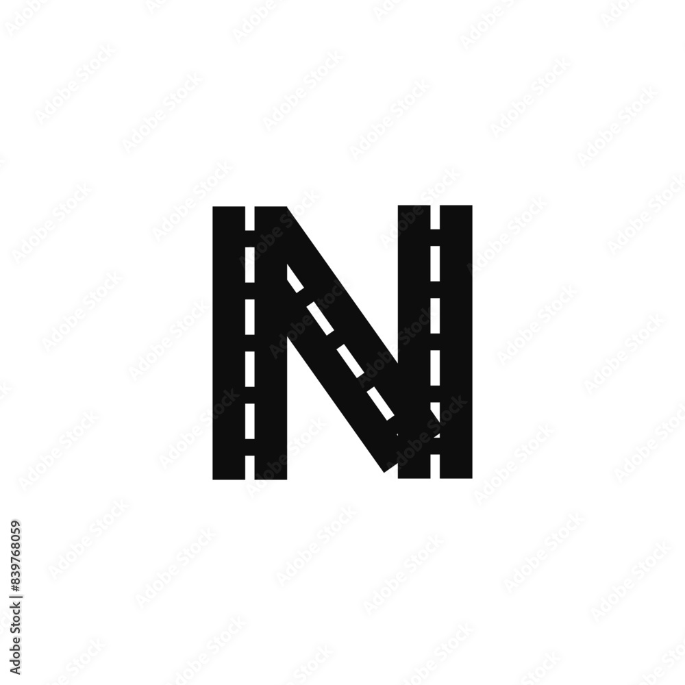 Letter N Road logo icon vector template Letter N Road logo icon vector template